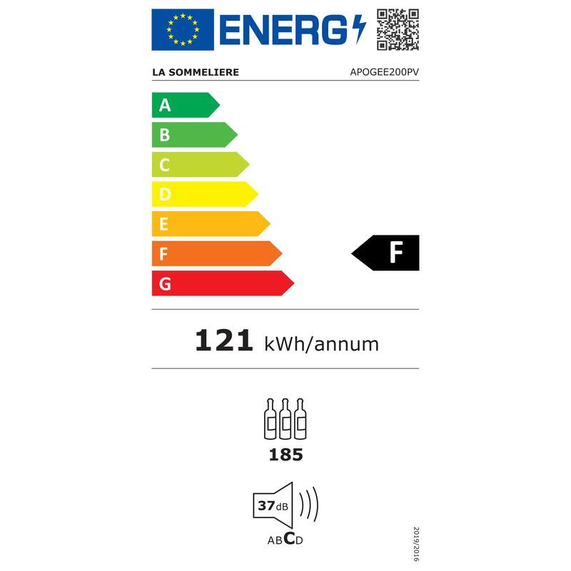 APOGEE200PV Ühendatud laagerdumiskelder La Sommelière 185 pudelit