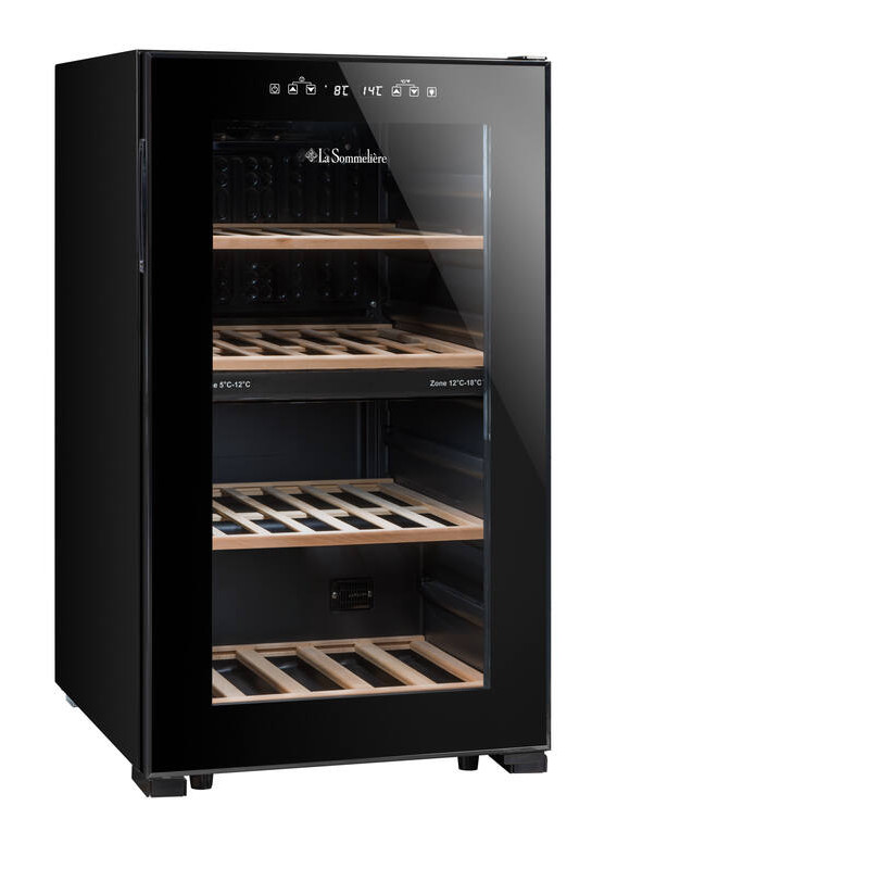 Dual-zone temperature-controlled cellar LS51.2ZBLACK 50 Bottles - La Sommelière